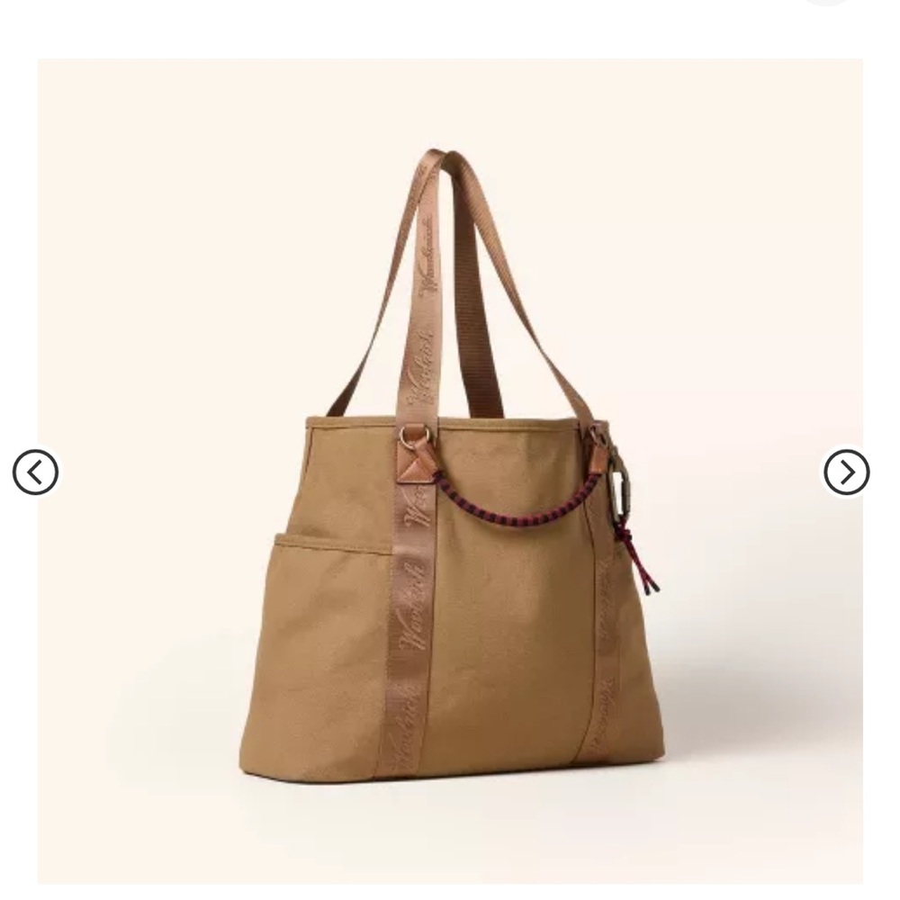Large Canvas Tote Bag - Woolrich x Target Khaki Brown